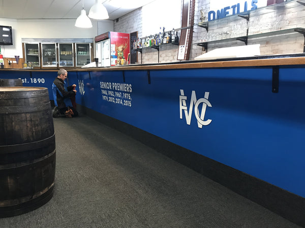 Bar Signs for Wynyard Football Club - Todd Rogers Signs
